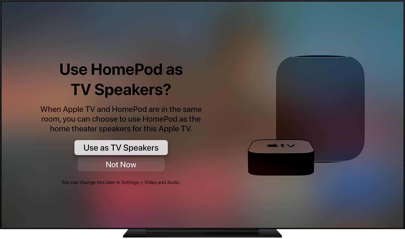 HomePod home theater audio